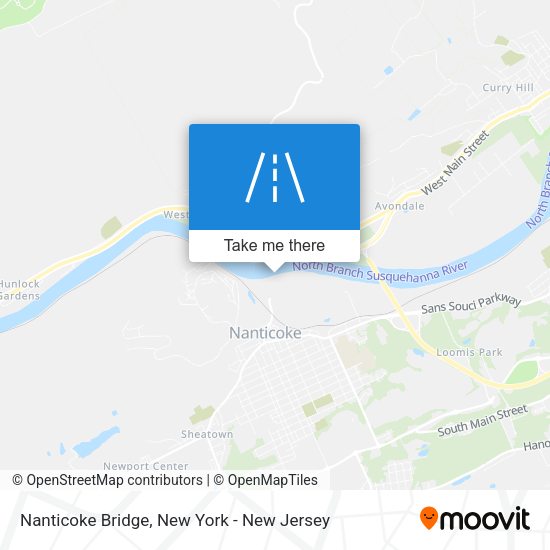 Nanticoke Bridge map