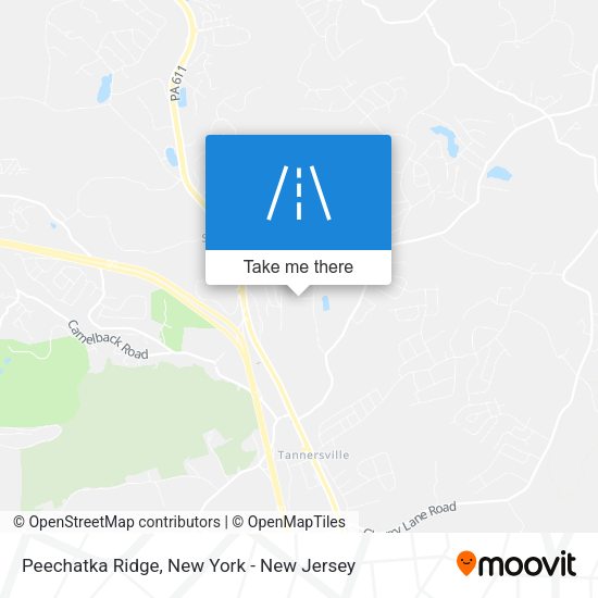 Peechatka Ridge map