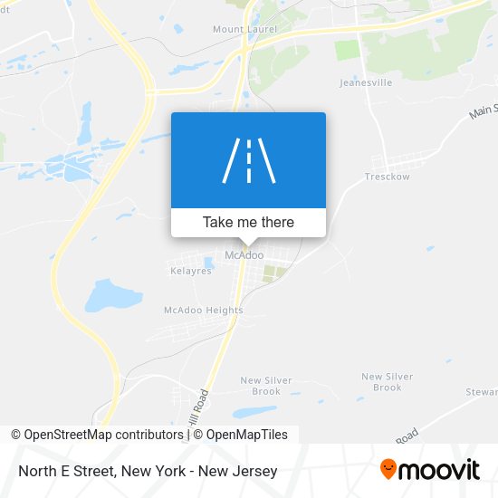Mapa de North E Street