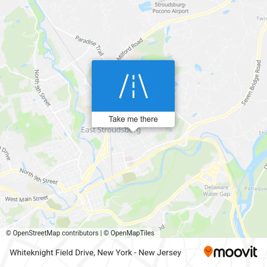 Whiteknight Field Drive map