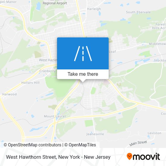 Mapa de West Hawthorn Street
