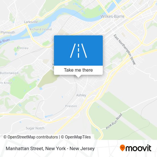 Manhattan Street map