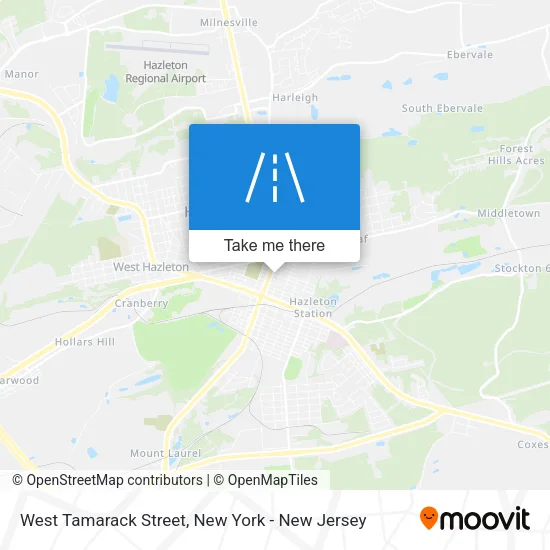 West Tamarack Street map