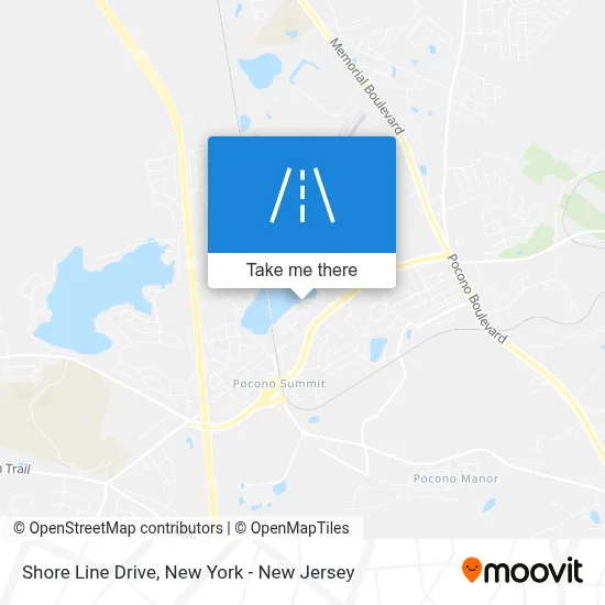 Shore Line Drive map