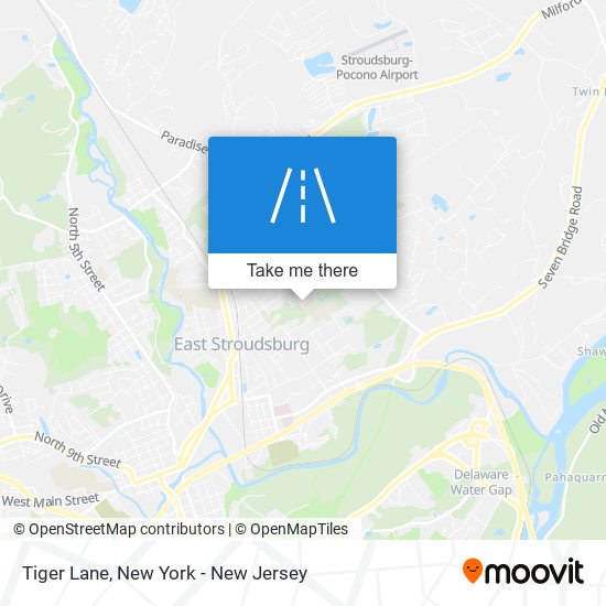 Tiger Lane map