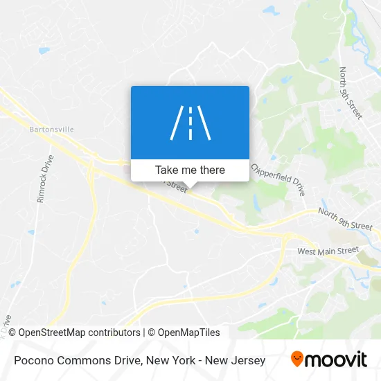 Pocono Commons Drive map
