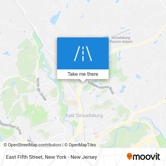 Mapa de East Fifth Street