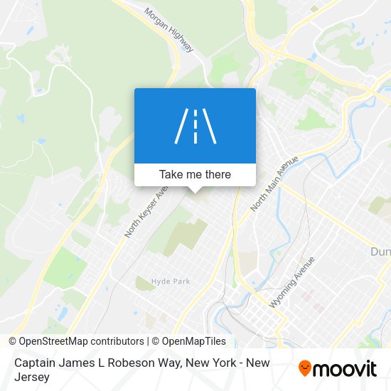 Captain James L Robeson Way map