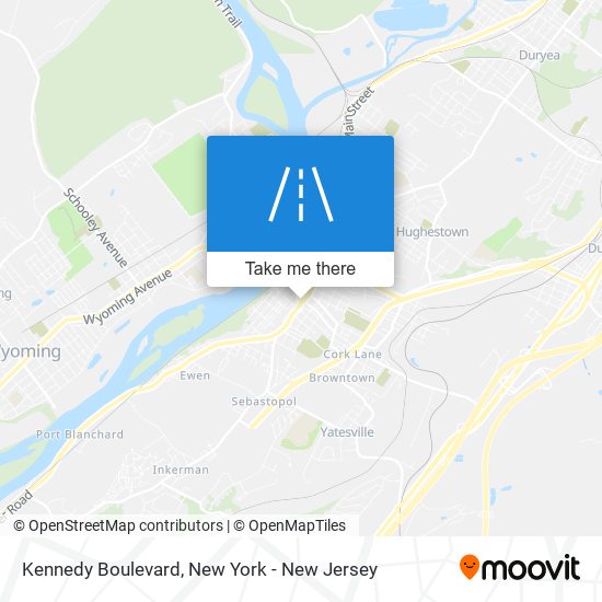 Kennedy Boulevard map