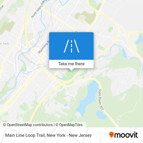 Main Line Loop Trail map