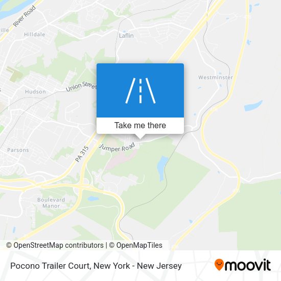 Mapa de Pocono Trailer Court