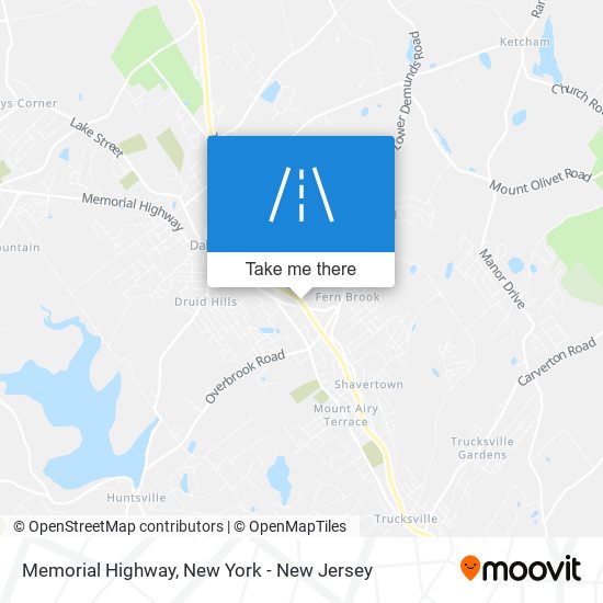 Memorial Highway map