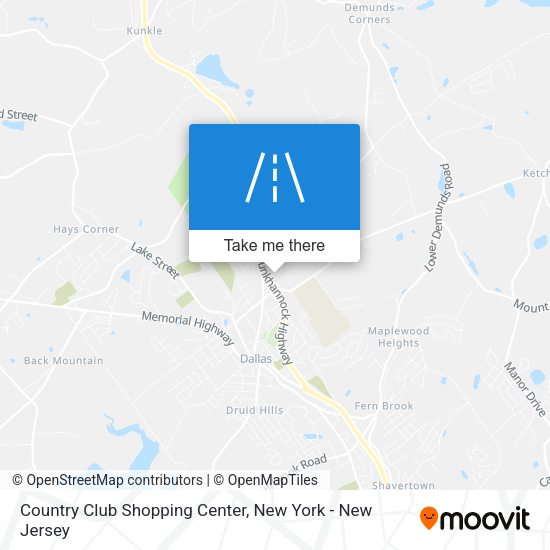 Country Club Shopping Center map