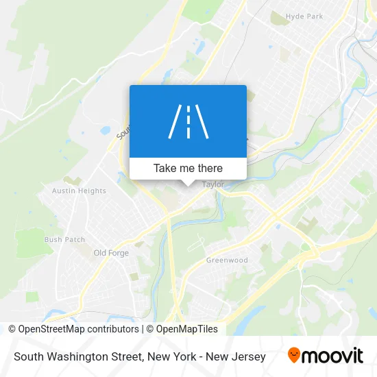South Washington Street map