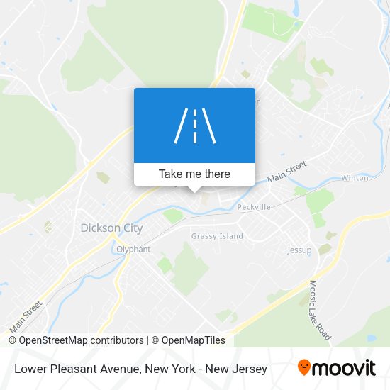 Mapa de Lower Pleasant Avenue
