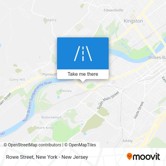 Mapa de Rowe Street