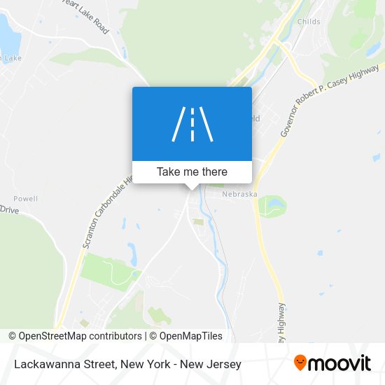 Mapa de Lackawanna Street