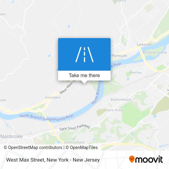 Mapa de West Max Street