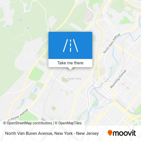 Mapa de North Van Buren Avenue