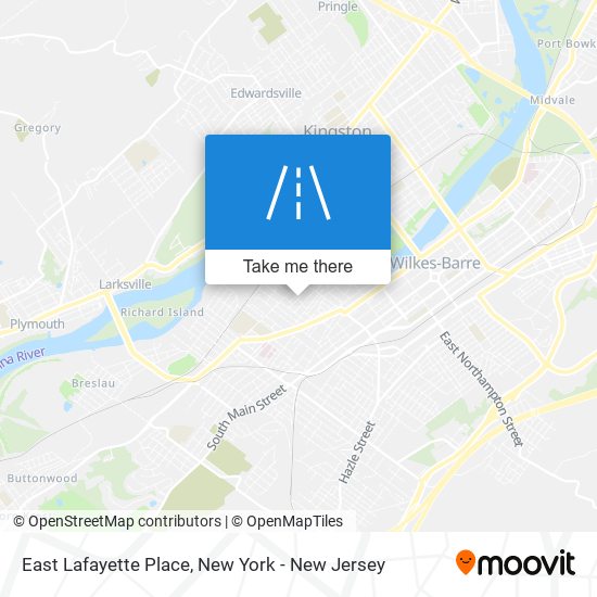 East Lafayette Place map