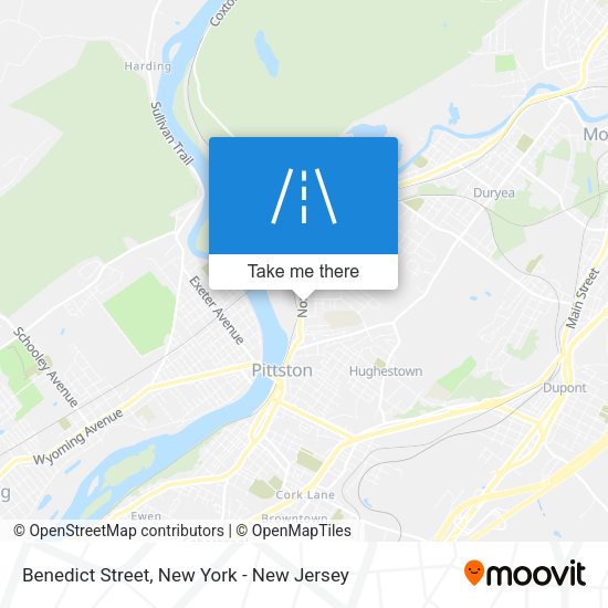 Mapa de Benedict Street