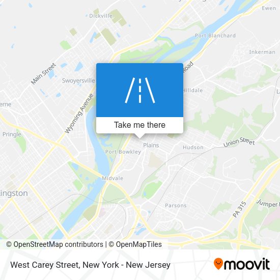 Mapa de West Carey Street