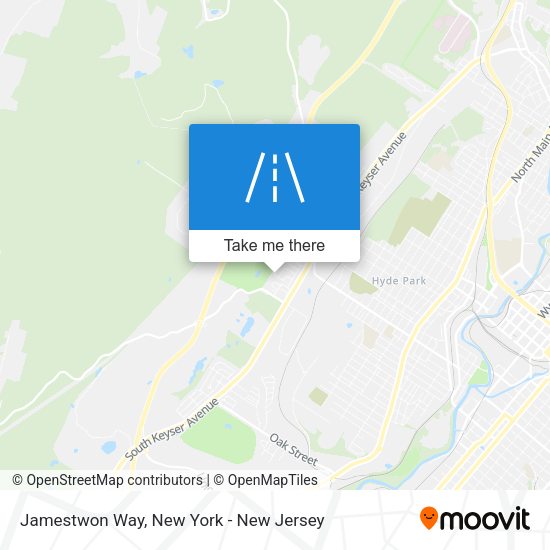 Mapa de Jamestwon Way