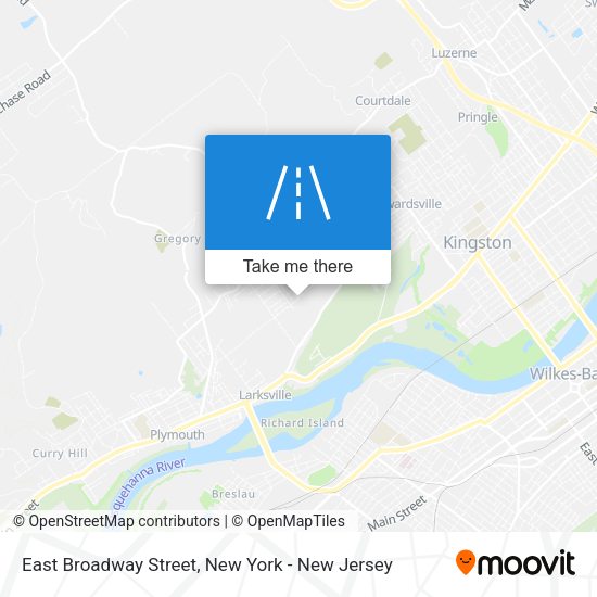 Mapa de East Broadway Street