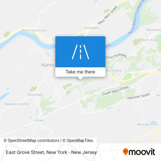 East Grove Street map