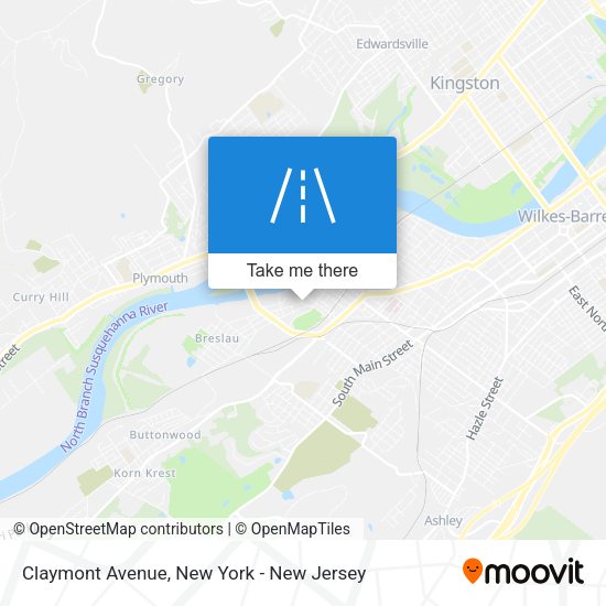 Mapa de Claymont Avenue