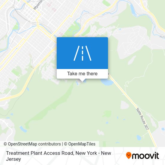 Treatment Plant Access Road map
