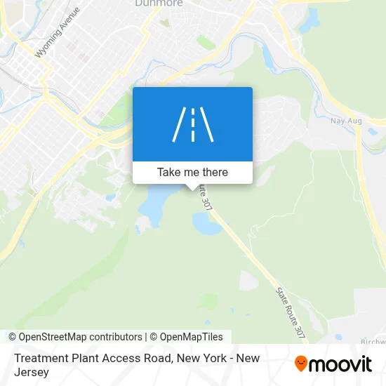 Treatment Plant Access Road map