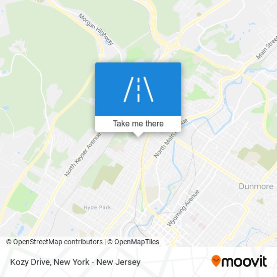 Kozy Drive map