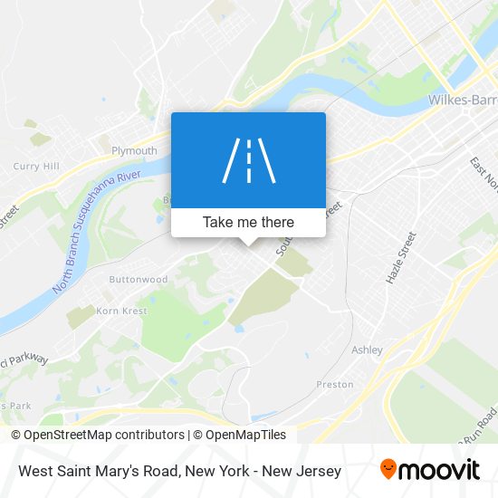 Mapa de West Saint Mary's Road