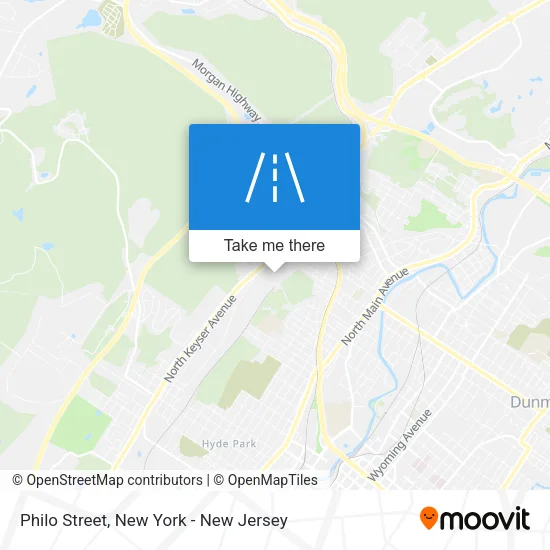Philo Street map