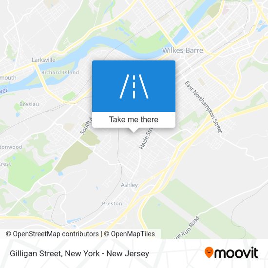 Mapa de Gilligan Street