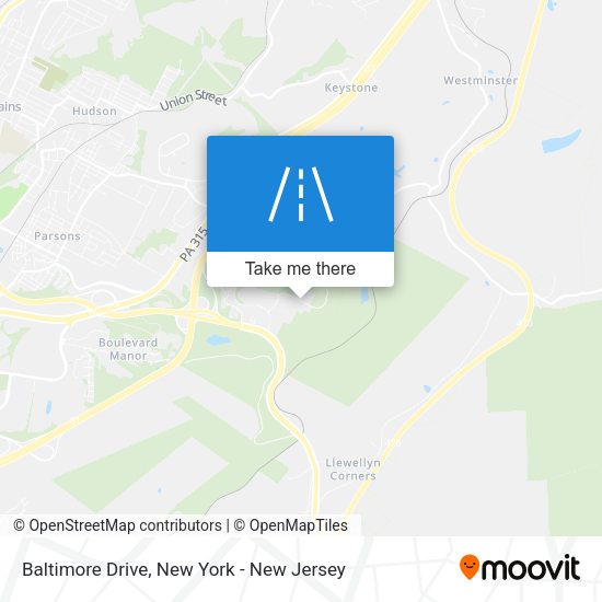 Baltimore Drive map