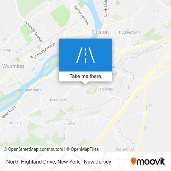 Mapa de North Highland Drive