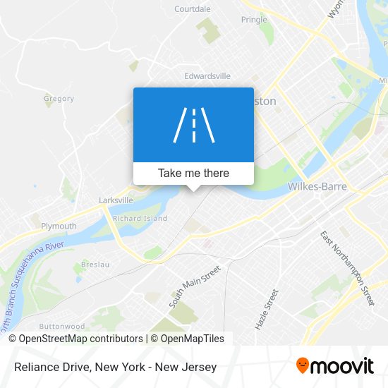 Mapa de Reliance Drive