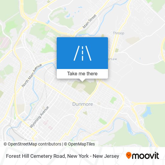 Forest Hill Cemetery Road map