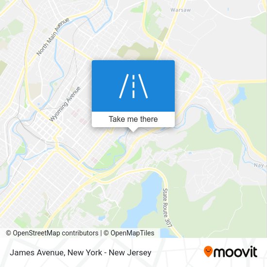 Mapa de James Avenue