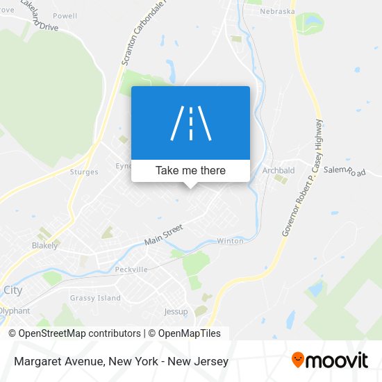 Mapa de Margaret Avenue