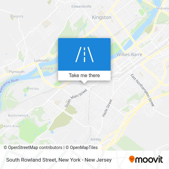 Mapa de South Rowland Street