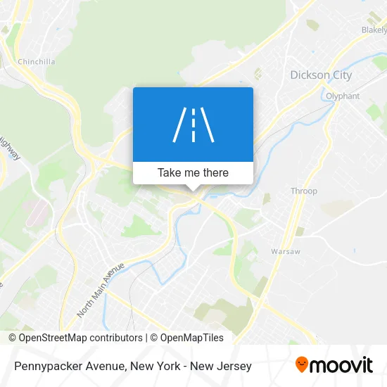 Pennypacker Avenue map
