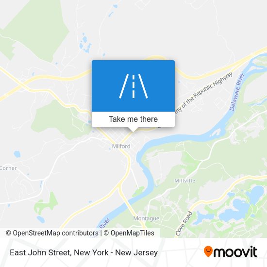 East John Street map