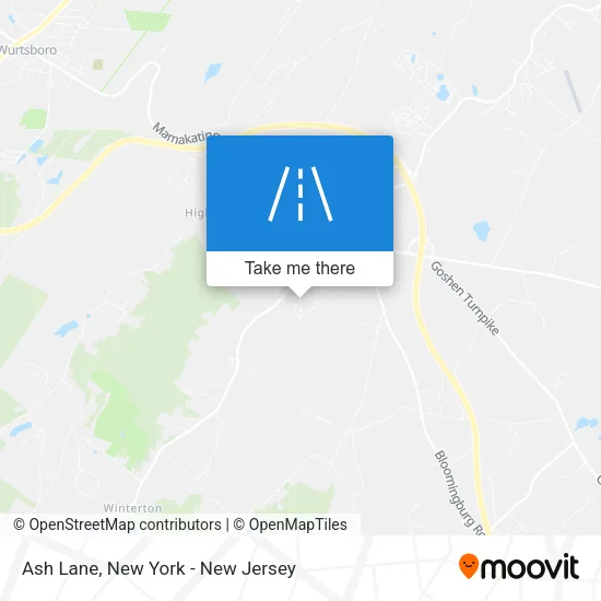 Ash Lane map