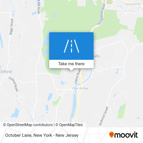 October Lane map