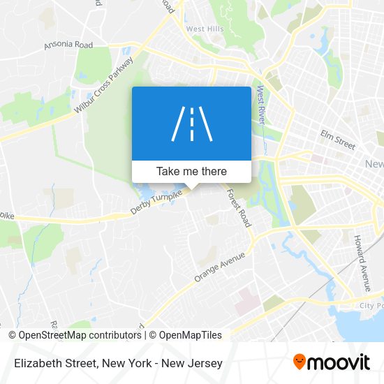 Mapa de Elizabeth Street