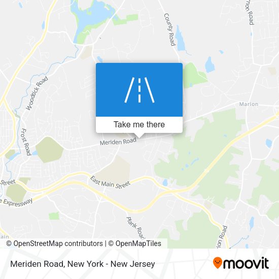 Meriden Road map