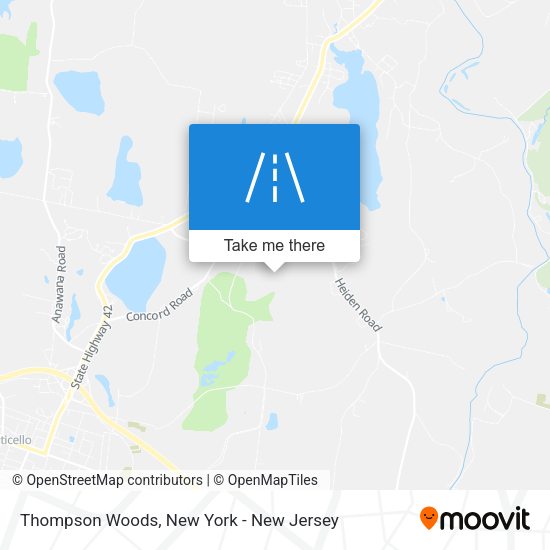 Mapa de Thompson Woods